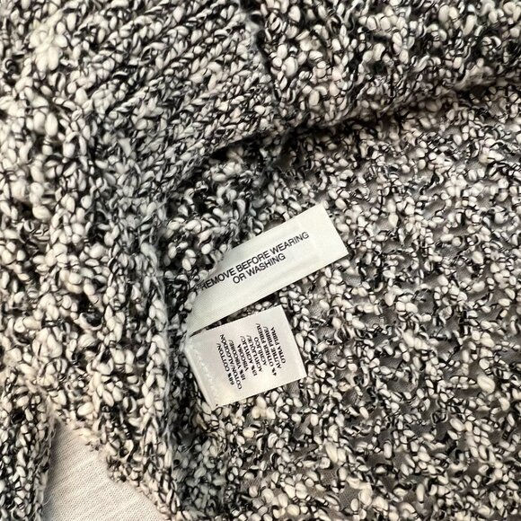 Ann Taylor Open Knit Black/White Chunky Sweater - Picture 4 of 5